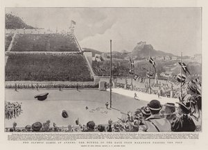 एथेंस में ओलंपिक खेल, मैराथन से रेस के विजेता के पद से गुजरना